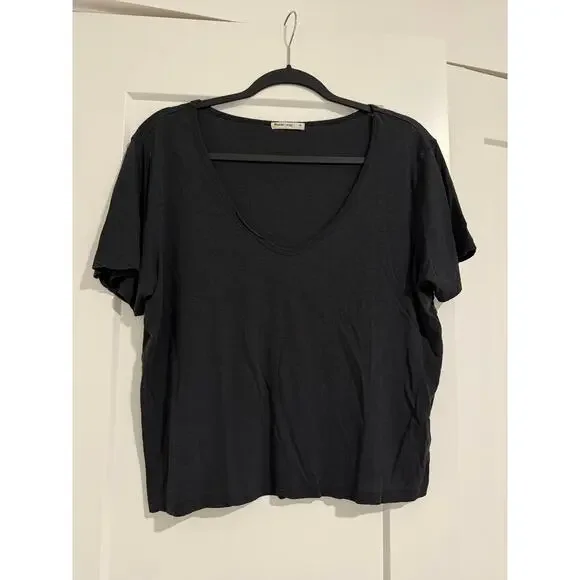 $58 Marine Layer Hemp Cotton Tee - Black - Medium - Picture 3 of 7